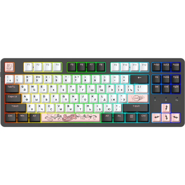 Клавиатура Dareu A87X (Dareu Blue Sky V3, черный/белый)